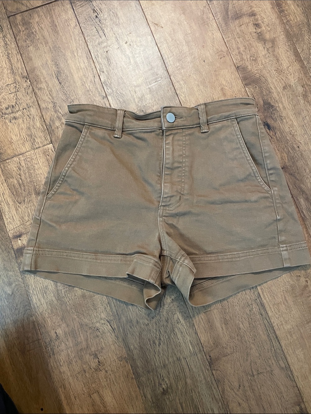 Everlane High-Waist Brown Shorts